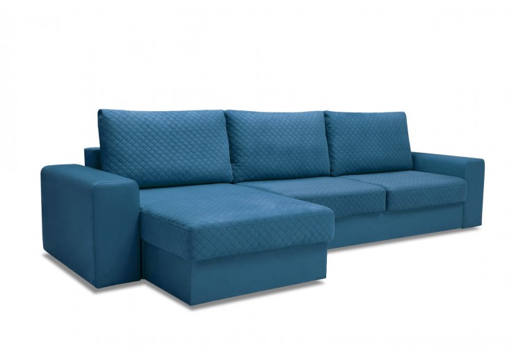 Диван  угловой Даллас (blue)  оттоманка