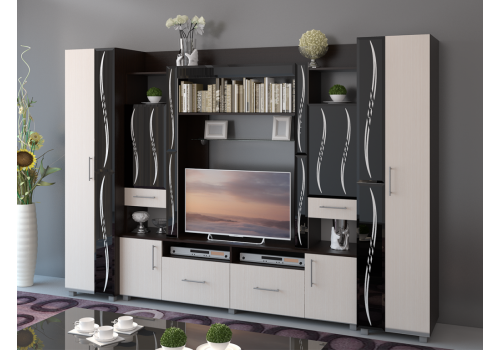 Гостиная Прима нов (венге\дуб молочный)