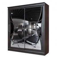 "Шкаф-купе №16 (2,0м) Серия №2 с наклеенными зеркалами"