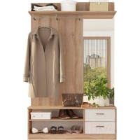                     Прихожая Диоген Дуб сонома/Белый